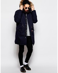 Мужская темно-синяя парка от Asos