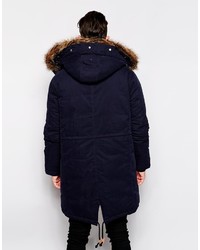 Мужская темно-синяя парка от Asos