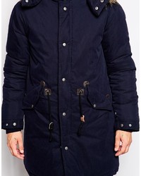 Мужская темно-синяя парка от Asos