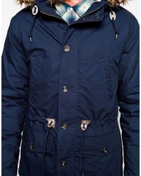Мужская темно-синяя парка от Asos