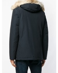 Мужская темно-синяя парка от Woolrich