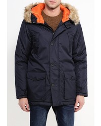 Мужская темно-синяя парка от D-struct