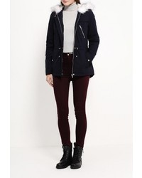 Женская темно-синяя парка от Dorothy Perkins