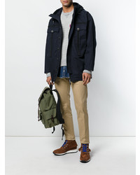 Мужская темно-синяя парка от DSQUARED2