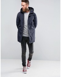 Мужская темно-синяя парка от Edwin