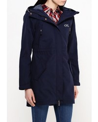 Женская темно-синяя парка от FIVE seasons