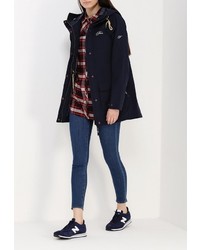 Женская темно-синяя парка от FIVE seasons