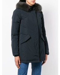 Женская темно-синяя парка от Woolrich