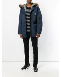 Мужская темно-синяя парка от Alpha Industries