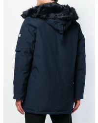 Мужская темно-синяя парка от Kenzo