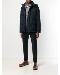 Мужская темно-синяя парка от Woolrich