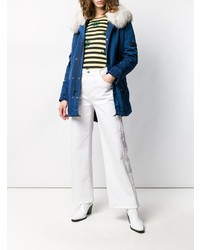 Женская темно-синяя парка от Mr & Mrs Italy