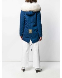 Женская темно-синяя парка от Mr & Mrs Italy