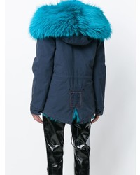 Женская темно-синяя парка от Mr & Mrs Italy