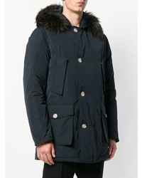 Мужская темно-синяя парка от Woolrich