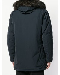 Мужская темно-синяя парка от Woolrich