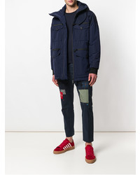 Мужская темно-синяя парка от DSQUARED2
