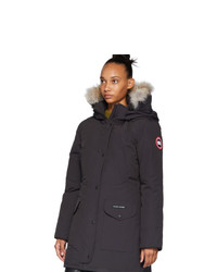 Женская темно-синяя парка от Canada Goose