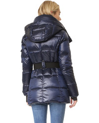 Женская темно-синяя парка от SAM.