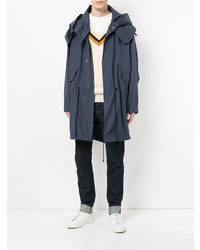 Мужская темно-синяя парка от Kent & Curwen