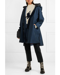 Женская темно-синяя парка от Moncler