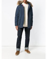 Мужская темно-синяя парка от Freedomday