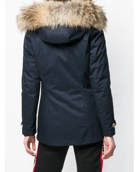 Женская темно-синяя парка от Woolrich