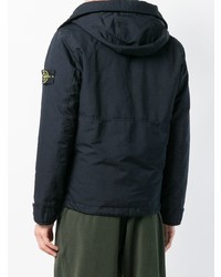 Мужская темно-синяя парка от Stone Island
