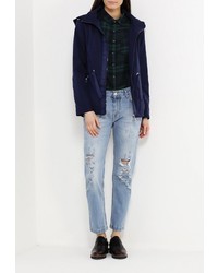 Женская темно-синяя парка от Tom Farr