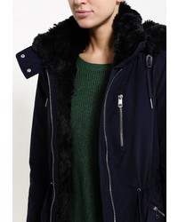 Женская темно-синяя парка от Tommy Hilfiger