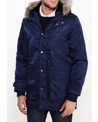 Мужская темно-синяя парка от Topman