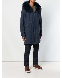 Мужская темно-синяя парка от Mr & Mrs Italy