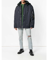 Мужская темно-синяя парка от Diesel