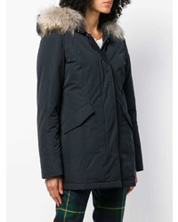 Женская темно-синяя парка от Woolrich