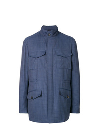 Темно-синяя полевая куртка от Brioni