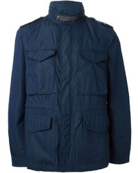 Темно-синяя полевая куртка от Burberry