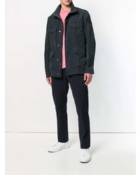 Темно-синяя полевая куртка от Peuterey