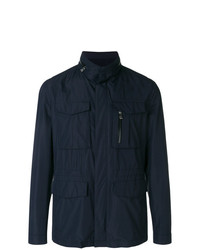 Темно-синяя полевая куртка от Corneliani