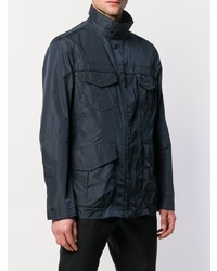 Темно-синяя полевая куртка от Peuterey