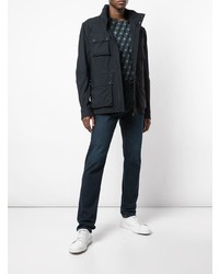 Темно-синяя полевая куртка от Belstaff