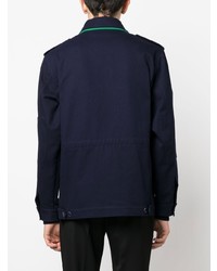 Темно-синяя полевая куртка от Moschino