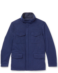 Темно-синяя полевая куртка от Loro Piana