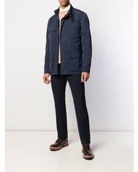 Темно-синяя полевая куртка от Belstaff