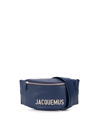 Мужская темно-синяя поясная сумка из плотной ткани от Jacquemus