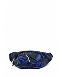 Темно-синяя поясная сумка из плотной ткани от Leotex