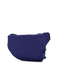 Мужская темно-синяя поясная сумка из плотной ткани от Givenchy