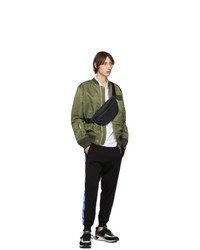 Мужская темно-синяя поясная сумка от Diesel