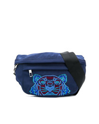 Мужская темно-синяя поясная сумка от Kenzo