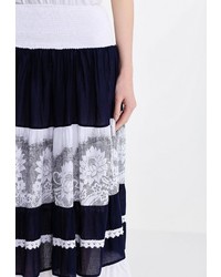 Темно-синяя пышная юбка от Indiano Natural