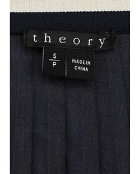Темно-синяя пышная юбка от Theory